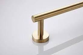 lot 18280 image: TocTen Bath Towel Bar - Thicken SUS304 Stainless Steel Bathroom Towel Holder, Towel Rod for Bathroom Heavy Duty Wall Mounted Towel Rack Hanger (20 in, Gold)