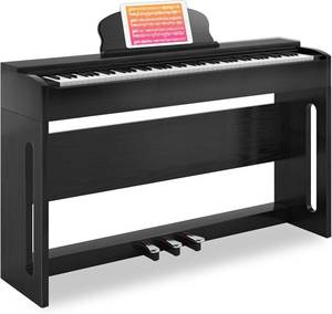 $333 AODSK 88-Key Weighted keyboard piano,Hammer Action Digital Piano with Speakers,Furniture Stand and Triple Pedals,piano keyboard 88 keys Beginner's Course- Support Headphones,Piano Lessons,B-83S