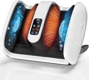 lot 2133 image: yoyomax Shiatsu Foot Massager with Heat & Ice Therapy, Plantar Fasciitis & Neuropathy Relief, Deep Kneading Shiatsu for Feet-Calf-Arm-Ankle Relaxation at HomeOffice, Ideal for Women & Men-White
