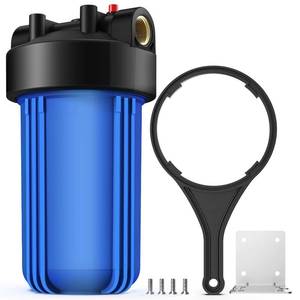 lot 3204 image: SimPure Whole House Water Filter Housing (DB10P), 10 x 4.5 Sediment Carbon Filter Universal Housing, Pre-Filtration System for Well and City Water, 1 NPT Port, Pressure Release