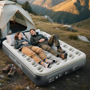 lot 3235 image: InnoTruth Queen Camping Air Mattress with Built-in Pump, Inflatable Blow up Mattress for Home & Guests, Family Choice Award Winner, 13 Raised Colchones Inflables Air Bed, Ideal for Travel & Outdoor