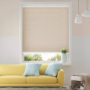 lot 3259 image: Cellular Blinds Cordless Shades for Windows Single Cell Shade - Provide Privacy and Filters Light - 39 x 64 inch, Ivory Beige(Light Filtering)