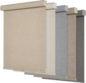 lot 3260 image: Persilux Blackout Roller Shades for Windows,Cordless,Linen Fabric,Roller Blinds for Windows,Thermal Insulated Fabric UV Protection,Window Shades for Home,Office,Bedroom,Door,Blackout-Beige,Custom Now