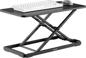lot 3266 image: Keyboard and Mouse Riser, 24 x 12 Ergonomic Keyboard Riser, Height Adjustable keyboard stand for desktop, Standing Keyboard Tray, Black