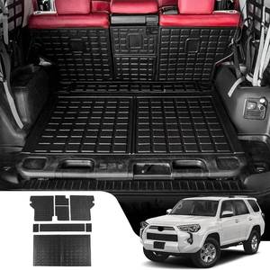 lot 3295 image: Cargo Mat Compatible with 2010-2024 Toyota 4Runner 5 Seat Trunk Mat Cargo Liner All Weather Back Seat Cover Protector 2023 4 Runner Accessories (Trunk MatBackrest Mats,Fit With Sliding Tray)