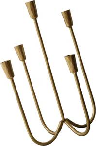 lot 4198 image: Candlestick Holders Cast Iron 5-Arm Candelabra for Taper Vintage Stand for Home Decor & Weddings Decorative Stand