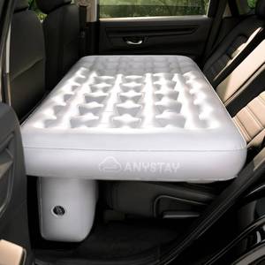lot 4284 image: $119 Car Back Seat Air Mattress - Universal Fit SUVSedan, Inflatable Camping Mattress with Built-in Pump & Air Support Column, Portable True Flat Gap-Filling Car Bed for Sleeping Roadtrip Travel