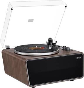 lot 4293 image: $180 All in One Vinyl Record Player,Bluetooth Turntable Built in 4 Stereo Speakers Phono Preamp,High Fidelity Turntables for Vinyl Records with Magnetic Cartridge AT-3600L,2-Speed,3345RPM,USB PC Recording