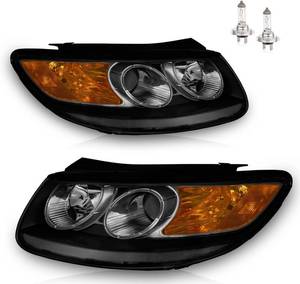 lot 4307 image: $150 Headlights for 2007-2012 Hyundai Santa Fe (Bulbs included)