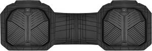 lot 4314 image: CAR PASS Heavy Duty Rubber Rear Car Mat, Deep-Dish Odorless Car Floor Mats All Weather, Universal Trim-to-Fit for SUVs Trucks Sedans, Waterproof Anti-Slip, Black