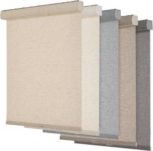 lot 5098 image: Persilux Light Filtering Roller Shades for Windows,Cordless,Linen Fabric,Roller Blinds,Thermal Insulated Fabric UV Protection Shades ,Door,Light Filtering-Beige, 23 width by 72 length.