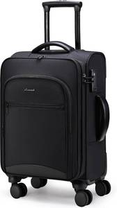 lot 5101 image: $101 LOVEVOOK Carry On Luggage 22x14x9 Airline Approved, 20 Inch Softside Suitcases with Wheels, Lightweight Spinner Carry on Suitcase with TSA Lock, Water-Resistant Large Capacity Luggage for Travel