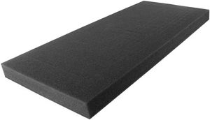 lot 5124 image: $159 FoamRush 9 x 24 x 61 Charcoal High Density Upholstery Foam Cushion (Upholstery Sheet, Foam Padding, Seat Replacement, Chair Cushion Replacement, Square Foam, Wheelchair Seat Cushion) Made in USA