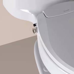 lot 5154 image: Swash Ecoseat Non-Electric Bidet Seat for Round Toilet in White