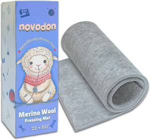 lot 5155 image: Novodon Merino Wool Pressing Mat 22 x 60 100% Wool Pressing Mat for Quilting and Ironing Mat