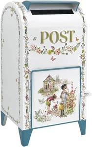 lot 5177 image: Vintage Wedding Mailbox Metal Post Box Mailboxes Decorative Card Box with Slot Rustic Mail Box Gift Card Box for Party Reception Birthday Baby Shower Decor