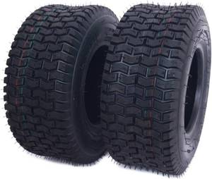 lot 5180 image: Dayrim 13x5.00-6 (2-Pack) Lawn Mower Turf Tires, V2 Tread Pattern, 4-Ply Tubeless Replacement Tires for Garden Tractors and Riding Mowers (13X5.00-6)