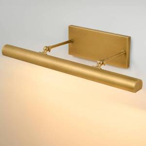 lot 5215 image: $230 Art Picture Frame Wall Light 24 Glod Dimmable Vintage Artwork Brass Painting Spotlight - Hardwired Swing Arm Rotatable 3 Lights over Picture - Linear Accent Lighting above Photo for Gallery Bookcase( 2 pack)