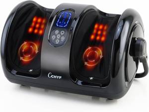 lot 5218 image: Shiatsu Foot Massager with Heat,Foot Massager for Plantar Fasciitis,Pain Relief and Heat Therapy,Massage FootCalf with Deep Kneading,Christmas Gift for Women and Men(Black)