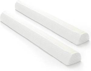 lot 5244 image: Shinnwa Bed Bumpers for Toddlers (2-Pack) Memory Foam Rail & Adults, Safety Guard Queen, King, Full Bed, Sleep Long Pillow Pads with Non-Slip Bottom Machine Washable Cover