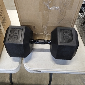lot 5250 image: CAP 100 LB Barbell Coated Dumbbell Weight, Single