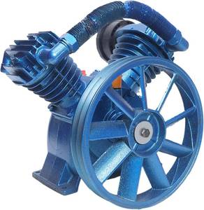 lot 5263 image: $186 Air Compressor Head Pump, 175 PSI Twin Cylinder Air Compressor Pump, 21CFM V-Type Air Compressor Head Pump Double Stage,Cast Iron Low Noise(Style 2)
