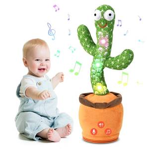 lot 511 image: SANJOIN Cactus Baby Toy Talking Dancing Singing Adjustable Volume, Baby Girl for 1 Year Old, Infant Toys for 0-6 6-12 Months Stocking Stuffers - Retail $20