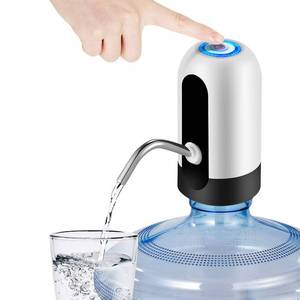 lot 512 image: JOYHILL 5 Gallon Water Bottle Dispenser, USB Charging Water Bottle Pump, Portable Water Dispenser Pump for Camping (White) - Retail $13