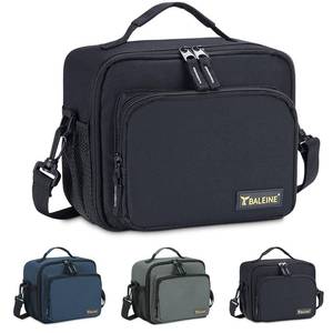 lot 513 image: BALEINE Insulated Lunch Bag for Men Women, Leakproof Cooler Bag with Adjustable Shoulder Strap for Work Picnic, Lunch Box for Women Men (Small, Black) - Retail $8