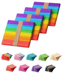 lot 528 image: Mr. Pen- Colored Popsicle Sticks, Wooden Rainbow Colored Popsicle Sticks for Crafts, 200 Pack, 4.5 Inch - Retail $6