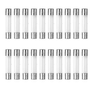 lot 554 image: 20Pcs 25A 6x30mm Fast Blow Glass Fuse20amp 250V 0.24x1.18 Inch Fast Acting F25AL250V - Retail $7