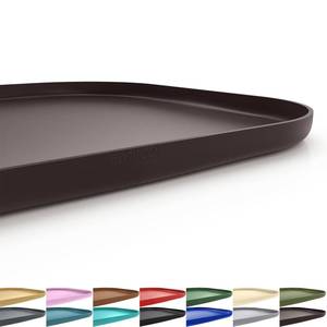 lot 557 image: SMILOOL Silicone Pet Feeding Mat with Raised Edge for Food and Water, Dog Bowl Mats, Cat Bowls Placemat with High Lip for Floor Waterproof, Rubber Tray for Cats and Dogs 19 x 12 x0.7 Dark Brown - Retail $9