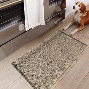 lot 565 image: LEEVAN Small Bathroom Rug 2 x 3, Washable Natural Entryway Rug, Low Profile Reversible Front Door Mat, Farmhouse Kitchen Mat Modern Carpet for BedroomPorchBack Door Decor - Retail $24