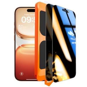 lot 566 image: TOCOL Privacy Screen Protector for 17 Pro Max  16 Pro Max 6.9 inch 9H Hardness Military Grade Shatterproof HD Tempered Glass for 17 ProMax Full Coverage Easy Installation 2 Pack - Retail $17