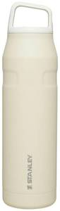 lot 574 image: MARKS ON OUTSIDE OF BOTTLE STANLEY IceFlow Cap and Carry Water Bottle 36 oz  Wide Mouth Twist Lid  Lightweight and Leakproof for Travel and Sports  Insulated Stainless Steel  BPA-Free  Cream Glimmer - Retail $30