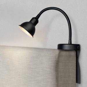 lot 584 image: Solfres Innovative Design Rechargeable Headboard Reading Light. No Drilling Book Light for Bedtime Reading. Dimmable LED Lamp with Bulb. Movable & Flexible, Black - Retail $33