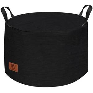 lot 636 image: Fire Pit Cover for Solo Stove Yukon 29 Inch, Waterproof Solo Stove Shelter Accessories, Firepit Covers Round Outdoor (Black) - Retail $16