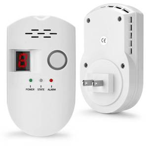 lot 653 image: HSTMYFS Natural Gas Leak Detector, Plug-in Propane Natural Gas Detector for Home Kitchen RV, Combustible & Explosive Gas Alarm for LPG, LNG, Methane (AC Power) - Retail $24
