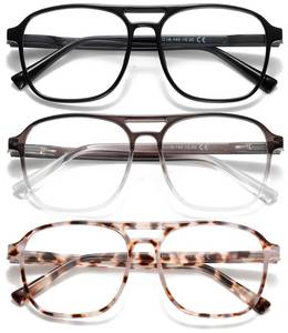 lot 681 image: Dccdllo Trendy Aviator Reading Glasses for Women Men Blue Light Blocking Computer Readers Eyewear,BlackBrownTortoiseshell1.5 - Retail $9