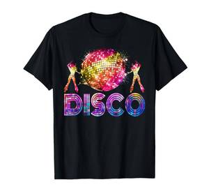lot 747 image: GREY Disco Funny 70s Vintage Retro Theme Dancing Queen 70s Women T-Shirt Small - Retail $15