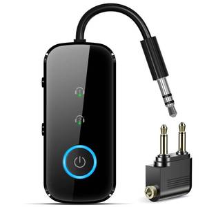 lot 751 image: Premium Pro Bluetooth 5.4 Transmitter Receiver,Airplane Audio Adapter,Wireless Transmitter for TVTravel Flight,Airline,Gym.Compatible with 2 AirPodsHeadphones,Bluetooth Receiver for CarHome Stereo - Retail $30