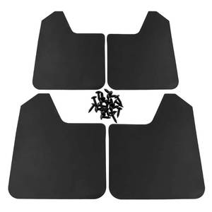 lot 756 image: 4Pcs Car Mud Flaps Universal Fit Black Color - Retail $15