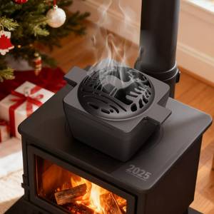lot 777 image: Wood Stove Steamer, Wood Stove Humidifier, Woodstove Steamer, Cast Iron Humidifier for Wood Stove 2.7 Quart Large Capacity Rust Resistant, Matte Black & Moose - Retail $851