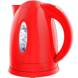 lot 779 image: OVENTE Electric Kettle, 1.7L Fast Boiling Water Heater for Coffee or Tea, BPA Free with Water Level Gauge, Auto Shut-Off, Boil-Dry Protection, Indicator Light and Removable Filter, Red KP72R - Retail $22