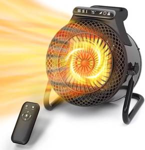 lot 191628 image: Retails for $110 Space Heater for Indoor Use with Remote, 1500W Portable Heater with Thermostat Digital Display Overheat Protection, 3S Fast Heating PTC Ceramic Heater with 3 Modes for Bedroom Garage Office
