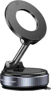 lot 191674 image: F&N Trading Inc F&N Magnetic Car Phone Mount with Suction Cup   360  Adjustable Holder for Windshield, Dashboard, Rear Windows   Rideshare & Backseat Entertainment (Black)
