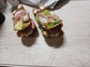 lot 49060 image: Natural Fiber Easter Bunny Decoration - Retail $12