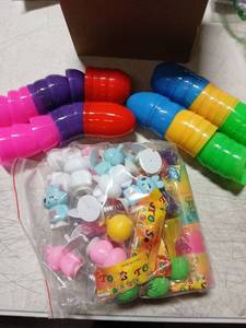 lot 49064 image: Colorful Plastic Easter Eggs with Toys - Retail $12