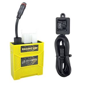 lot 51855 image: HANQIMOTO CDI Box,CG125 6 Pin AC CDI with Long Wire,High Performance Racing Parts,Digital Adjustable 9 Ignition Curves for CG 125cc 150cc 200cc 250cc Engine ATV (CG AC CDI with Wire) - Retail $42