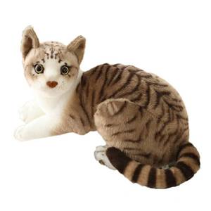 lot 51910 image: GUDVES Siamese Cat Stuffed Animal, Shorthair Cat Realistic Plush Cat Stuffed Toys, Gift for Kids 12inches (B) - Retail $18